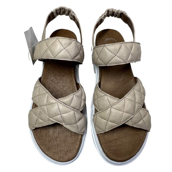 Ca'Shott Sandals Leather Made in Portugal Chunky Caalison Beige NIB - Picture 4 of 16